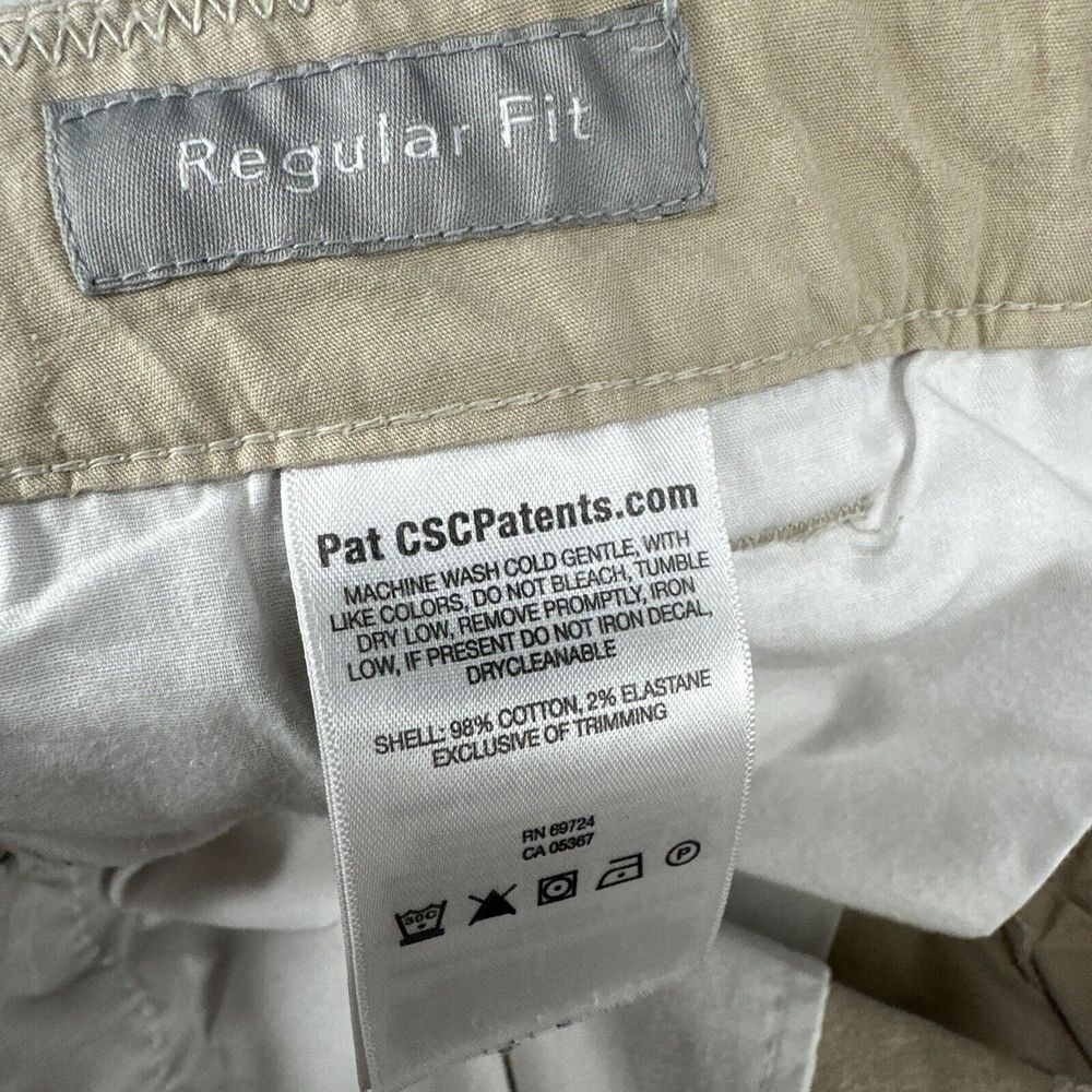 Columbia Men's Shorts Khaki Tan Lightweight Size 34/10 Hike Cotton Elastane Flaw - Picture 10 of 10